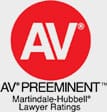 AV - AV Preeminent Martindale-Hubbell Lawyer Ratings